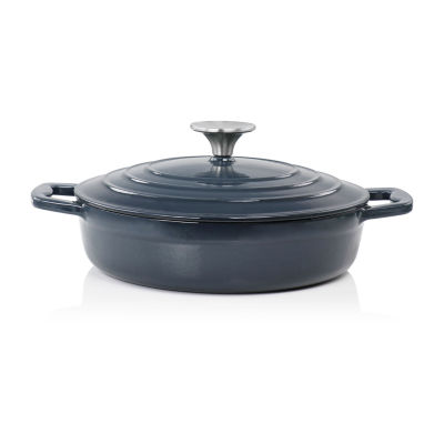 Megachef Enameled Cast Iron 2-qt. Braising Pan