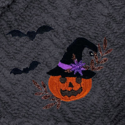 Linum Home Textiles Halloween Herringbone Bathrobe Unisex Adult Long Sleeve Long Length Robe