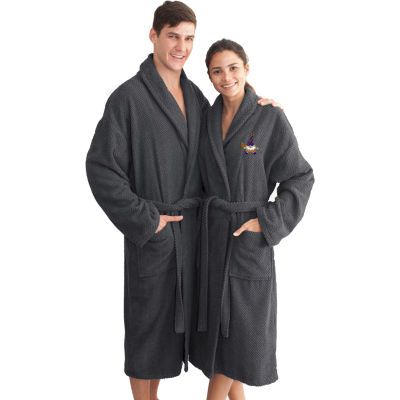 Linum Home Textiles Halloween Herringbone Bathrobe Unisex Adult Long Sleeve Length Robe