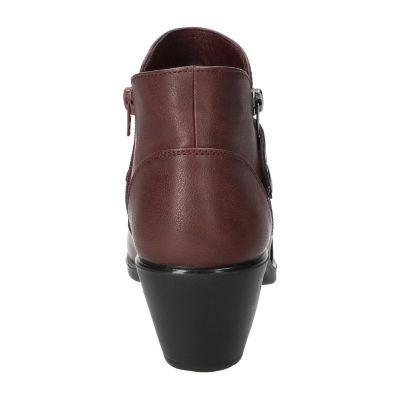 Easy Street Womens Fritzi Block Heel Booties