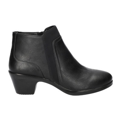 Easy Street Womens Langley Block Heel Booties
