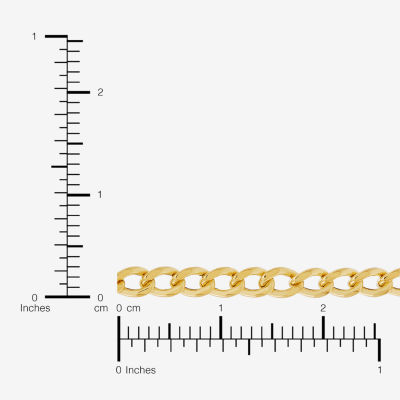 Made in Italy Womens 14K Gold 18 Inch Curb Chain Necklace