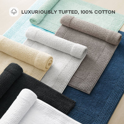 Madison Park Signature Splendor 100% Cotton Tufted 3000 Gsm Reversible Bath Rug