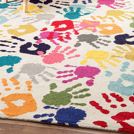 NuLoom Pinkie Handprint Rug, One Size, Multiple Colors