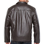Vintage Leather Zipper Jacket - Big & Tall