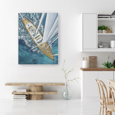 Lumaprints Sailing Around The World Giclee Canvas Art