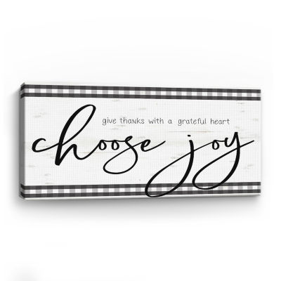 Lumaprints Choose Joy Giclee Canvas Art