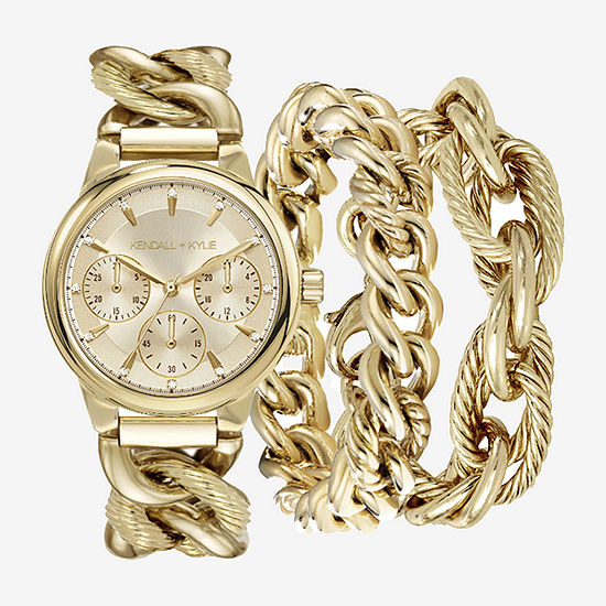 Kendall + Kylie Kendall + Kylie Womens Gold Tone Bracelet Watch A0819g-42-A27