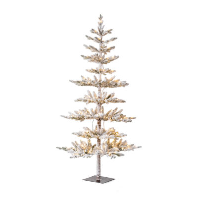 Glitzhome 6 Foot Pre-Lit Pine Christmas Tree