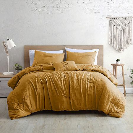 Modern Threads Beck 4-pc. Midweight Comforter Set, One Size, Yellow