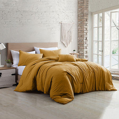 Modern Threads Beck 4-pc. Midweight Comforter Set, One Size, Yellow