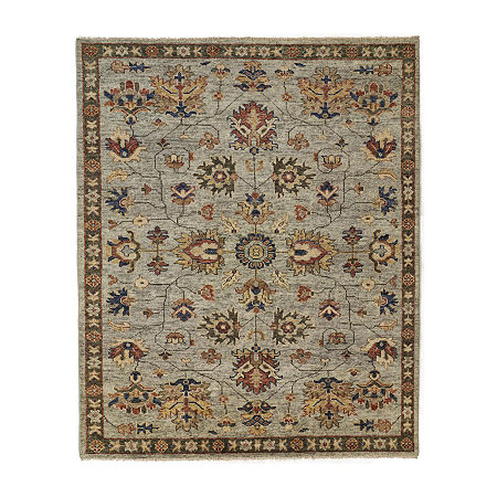 Weave And Wander Irie Floral Hand Knotted Indoor Rectangle Area Rugs, One Size, Gray