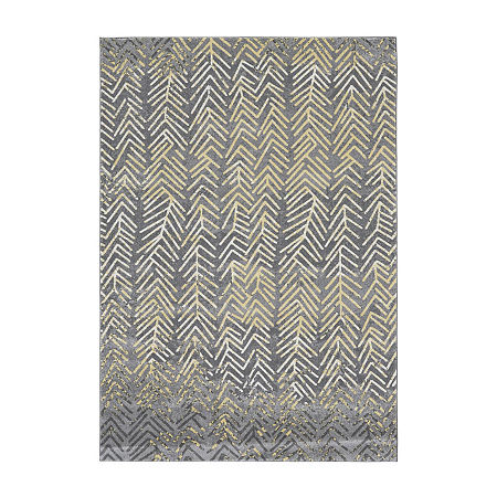 Weave And Wander Milania Abstract Indoor Rectangular Area Rug, One Size, Gray