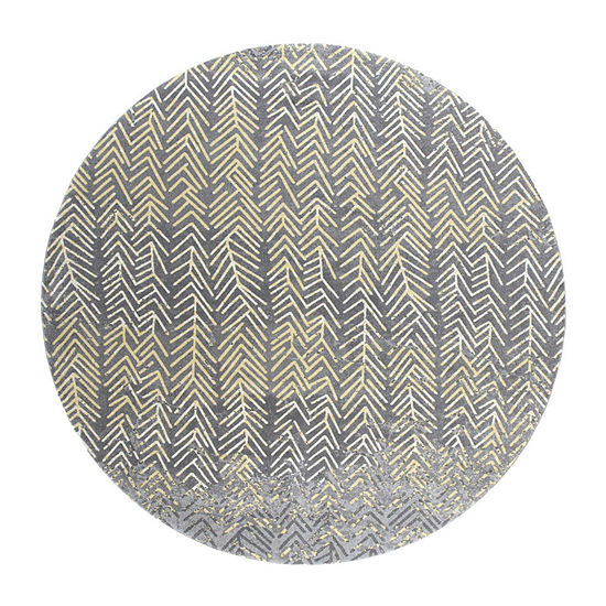 Weave And Wander Milania Abstract Indoor Round Area Rug