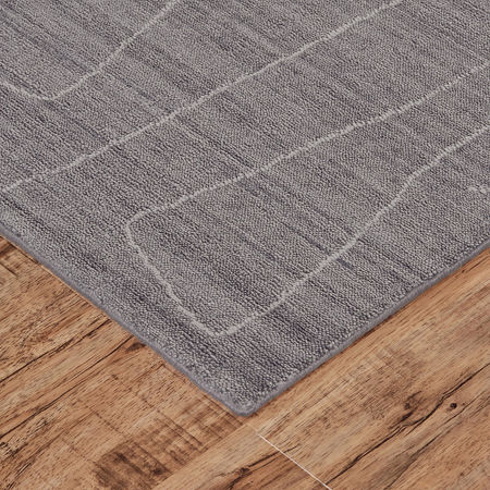 Weave And Wander Miska Abstract Flatweave Indoor Rectangle Accent Rug, One Size, Gray