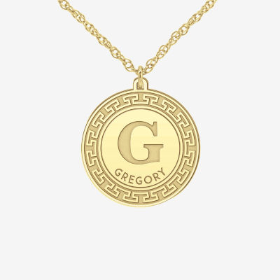 FINE JEWELRY Unisex Adult 24K Gold Over Silver 18 Inch Pendant