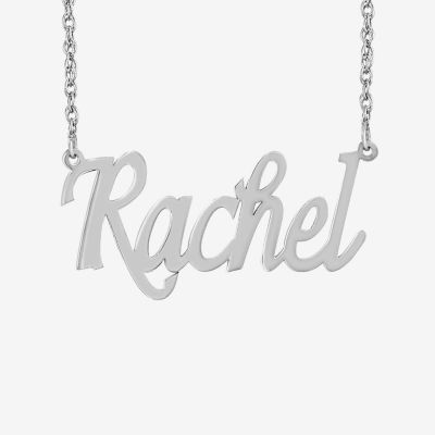 Womens 24K Gold Over Silver 18 Inch Name Necklace