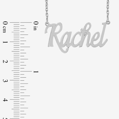 Womens 24K Gold Over Silver 18 Inch Name Necklace