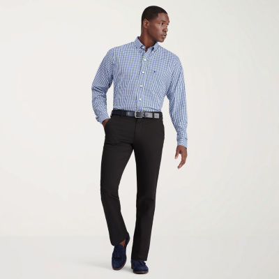 IZOD Performance Comfort Mens Classic Fit Long Sleeve Plaid Button-Down Shirt