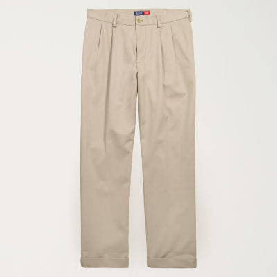 IZOD Mens Big and Tall Classic Fit Pleated Pant