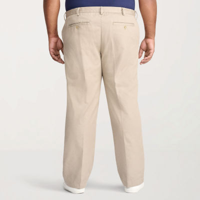 IZOD Mens Big and Tall Classic Fit Pleated Pant