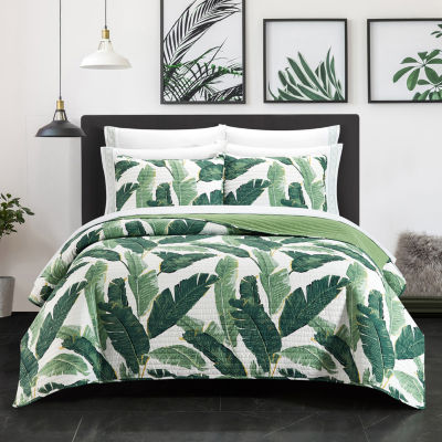 Chic Home Palm Springs Reversible Quilt Set