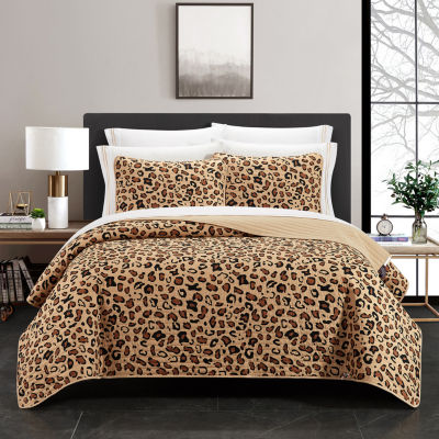 Juicy Couture Monica Leopard Reversible Comforter Sets