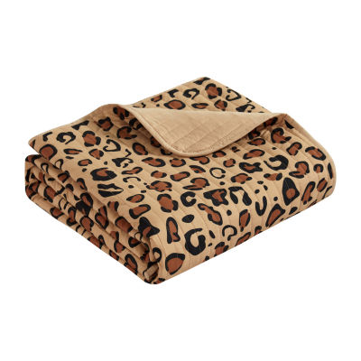Chic Home Wild Cheeta Reversible Quilt Set