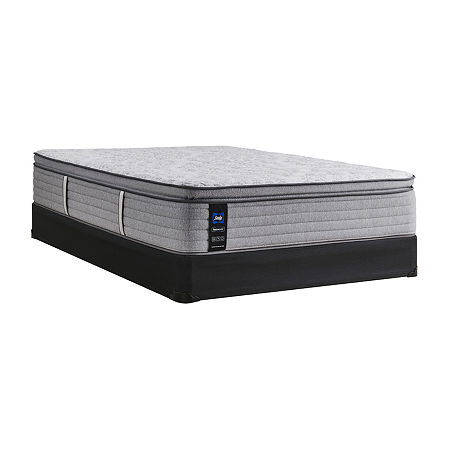 Sealy Retford Medium Pillow Top - Mattress + Box Spring, King, Gray