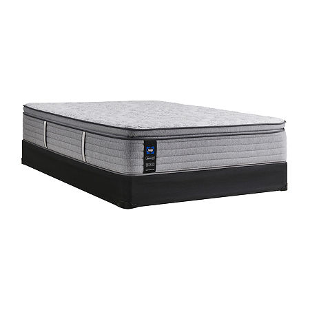 Sealy Retford Soft Pillow Top - Mattress + Box Spring, King, Gray