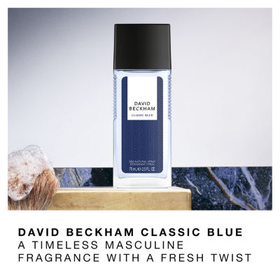 David Beckham Classic Blue Deodorant Spray, 2.5 Oz