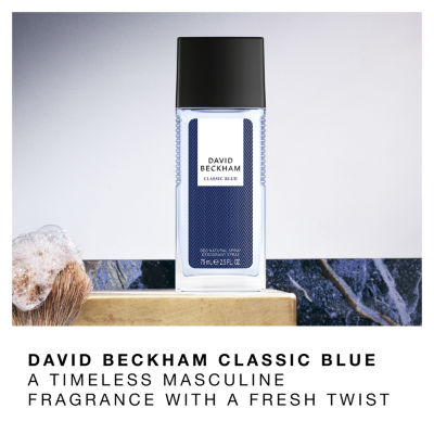 David Beckham Classic Blue Deodorant Spray, 2.5 Oz