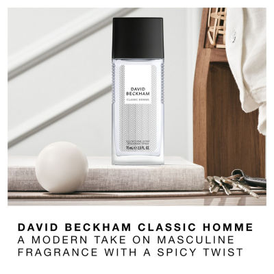 David Beckham Classic Homme Deodorant Spray, 2.5 Oz