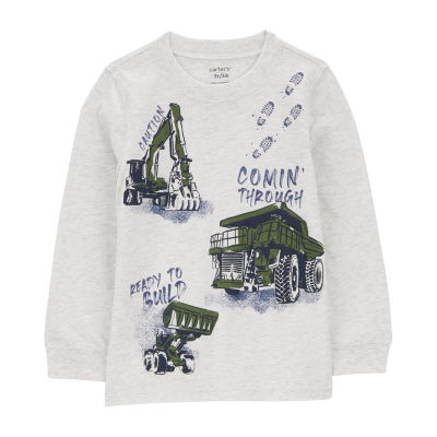 Carter's Toddler Boys Round Neck Long Sleeve Graphic T-Shirt