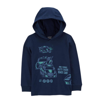 Carter's Toddler Boys Hooded Long Sleeve Graphic T-Shirt