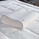 Bodipedic™ Home Side and Back Contour Memory Foam Pillow, Color: White -  JCPenney