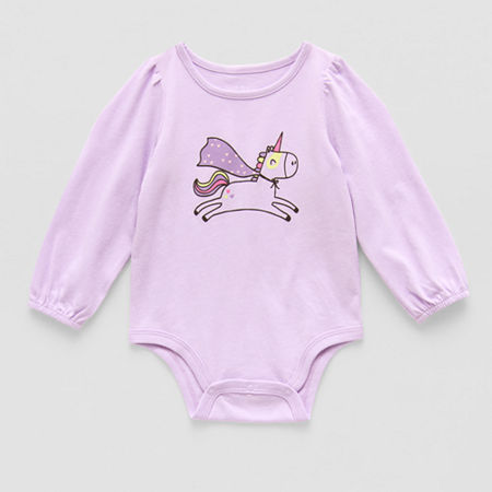 Okie Dokie Baby Girls Long Sleeve Bodysuit