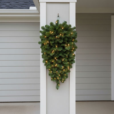 Northlight Pre-Lit Pine  Column Pre-Lit Swag