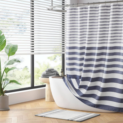 Madison Park Ariana Ombre Waffle Shower Curtain