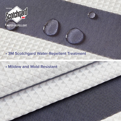 Madison Park Ariana Ombre Waffle Shower Curtain