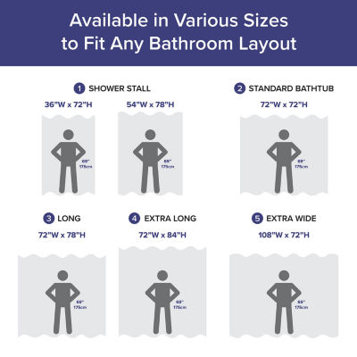 Madison Park Ariana Ombre Waffle Shower Curtain