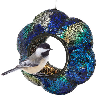 Net Health Shops Indigo Flower Fly-Through Bird Feeder