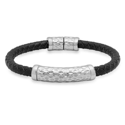 Steeltime Stainless Steel 8 1/2 Inch Solid Id Bracelet