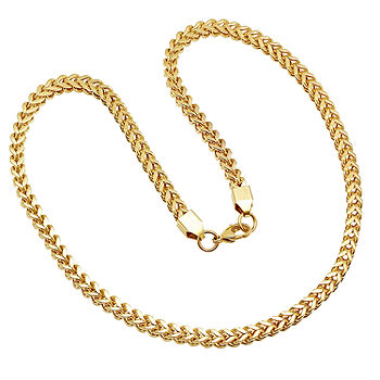 Mens 18K Gold over Stainless Steel 24 Inch Chain Necklace - JCPenney