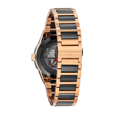 Bulova Latin Grammy Mens Two Tone Stainless Steel Bracelet Watch 98a236