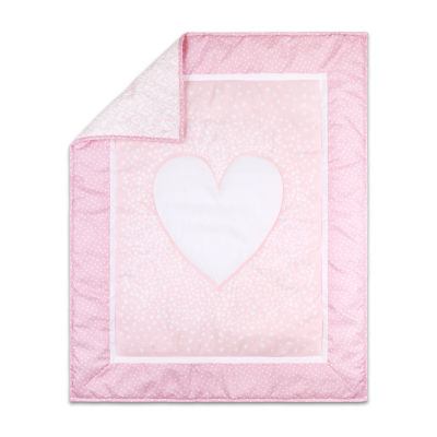 The Peanutshell Hearts 3-pc. Crib Bedding Set