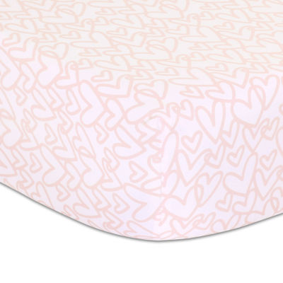 The Peanutshell Hearts 3-pc. Crib Bedding Set