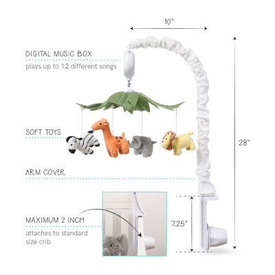 The Peanutshell Safari Animals Baby Mobile