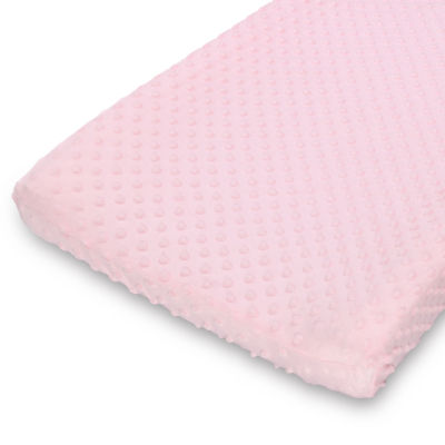 The Peanutshell Pink/White Minky Dot 2-pc. Changing Pad Cover