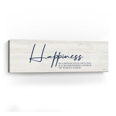 Lumaprints Bathroom Humor Panel Ii-Happiness Giclee Canvas Art